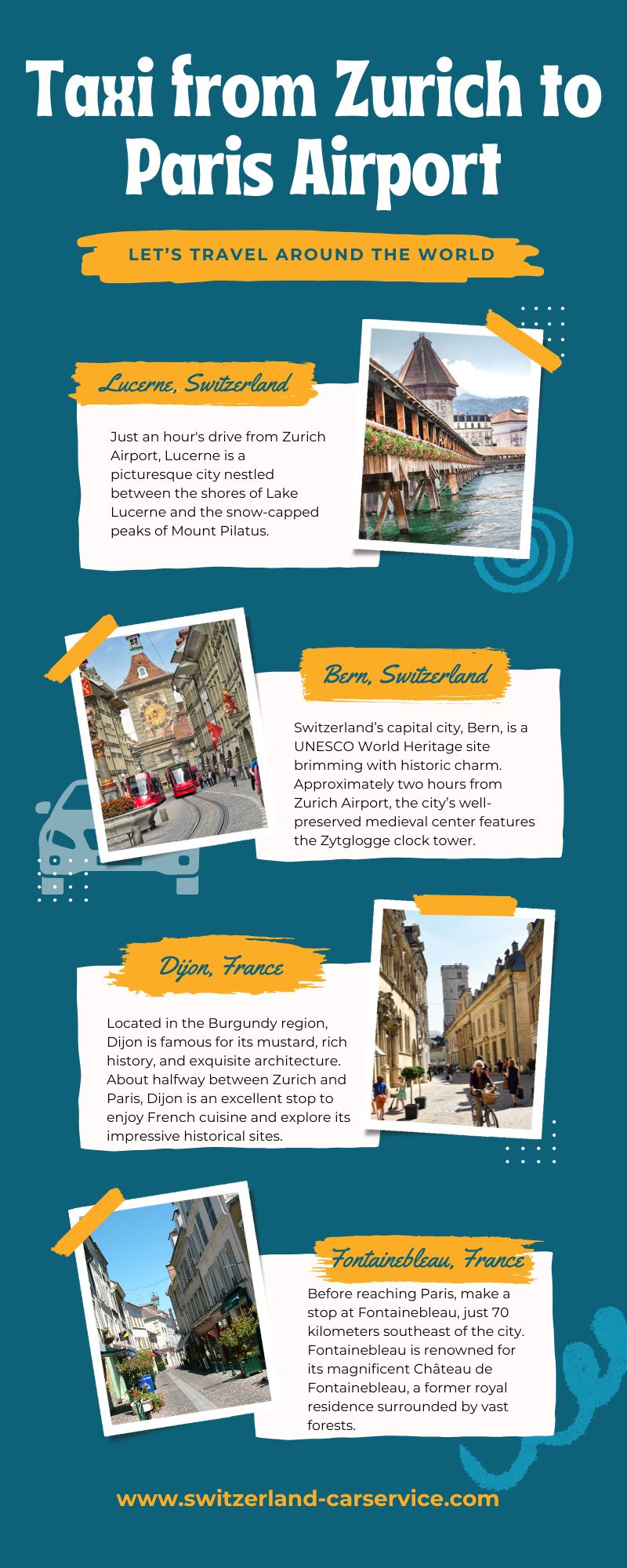 Taxi from Zurich to Paris Airport